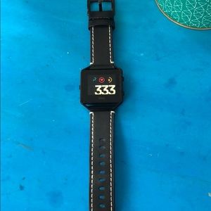 Fitbit blaze with new faux leather band